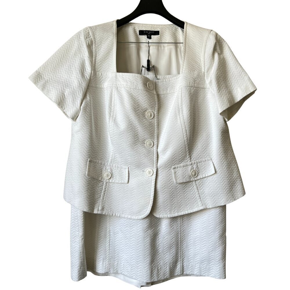 Nine West 2 Piece Skirt Suit, 18W